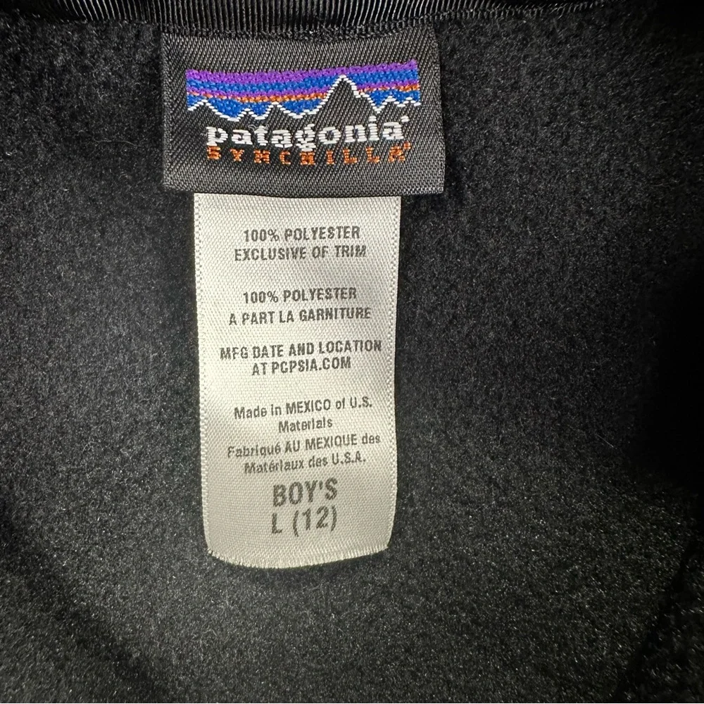 Paragonia Synchilla Snap-T Fleece Jacket Boys' Size L/ 12 Kids