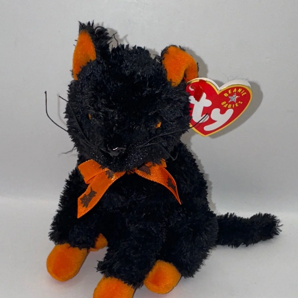 Vintage Ty Beanie Babies Black and Orange 