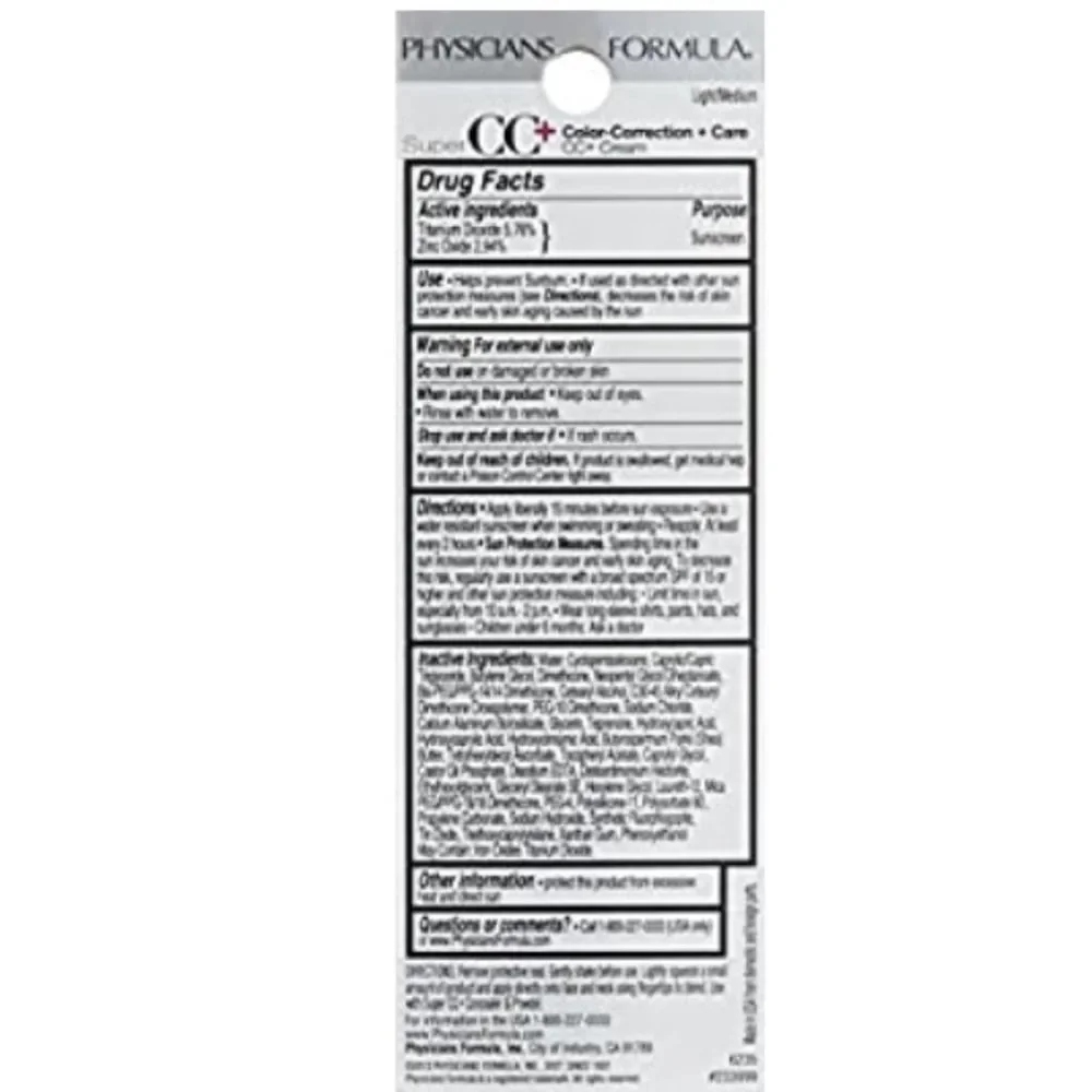 Physician's Formula SUPER CC COLOR-CORRECTION + CARE CC CREAM …‎