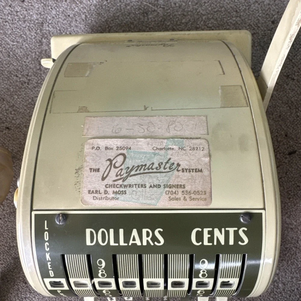 N/A vintage paymaster