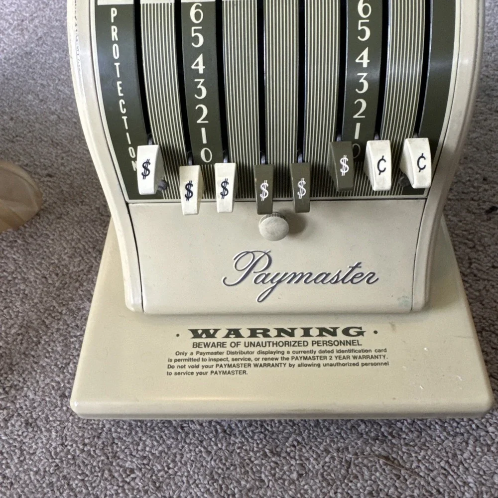 N/A vintage paymaster