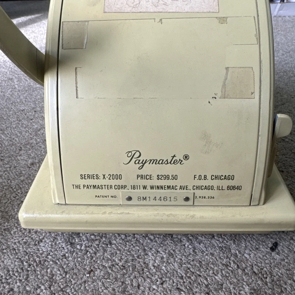 N/A vintage paymaster