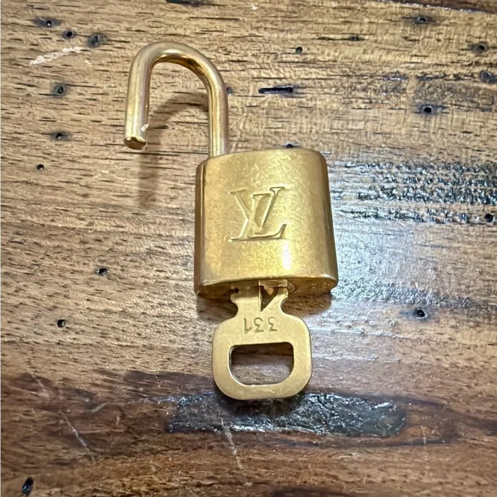 Louis Vuitton vintage brass and key number 331
