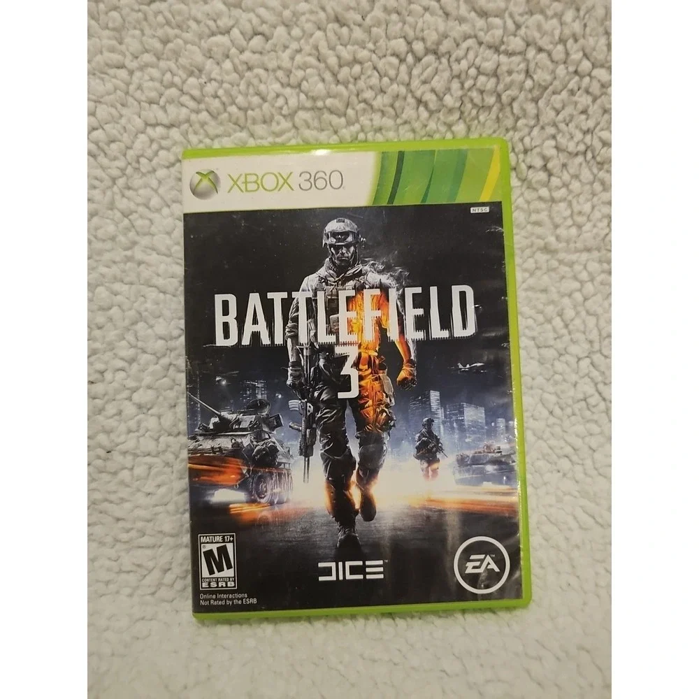 Battlefield 3 (Microsoft Xbox 360, 2011)‎ Tested Working No Manual Free Shipping