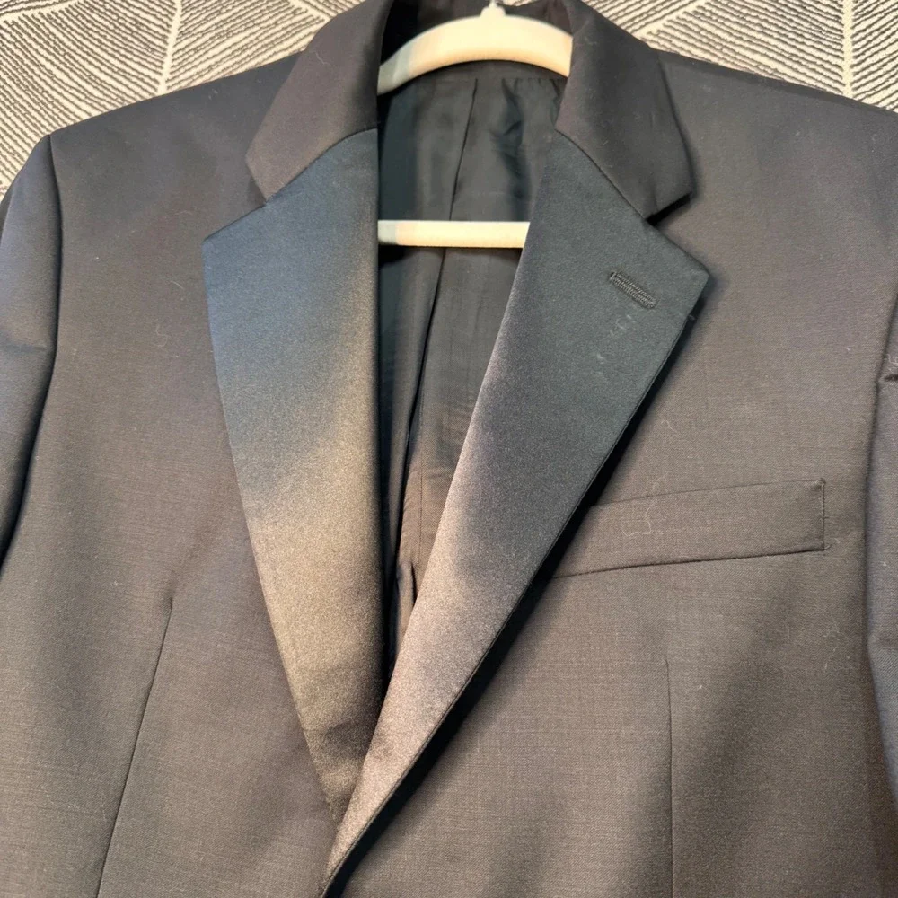 Ralph Lauren Black Wool Tuxedo Jacket Mens Formal‎ Evening Wear Sz 39 / M