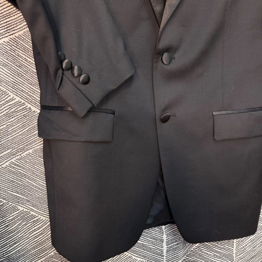 Ralph Lauren Black Wool Tuxedo Jacket Mens Formal‎ Evening Wear Sz 39 / M