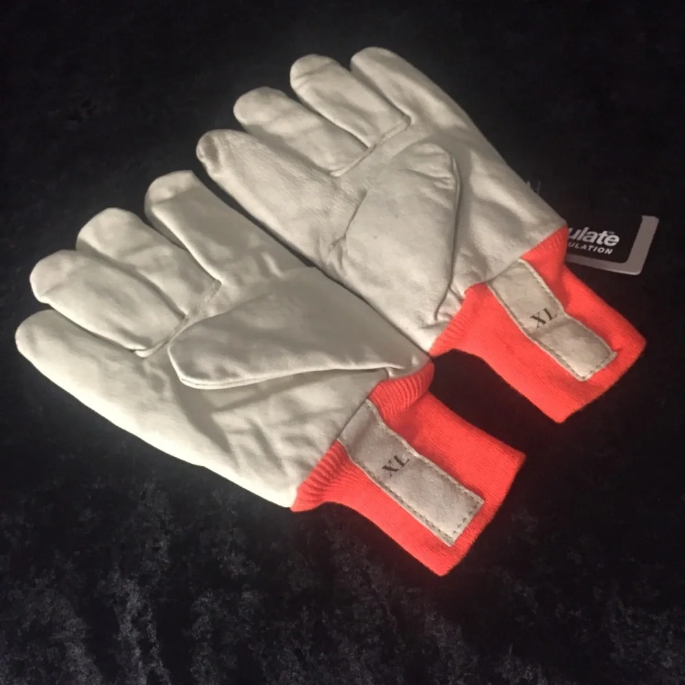 3M Leather XL Thinsulate Reflective Work Gloves NWT