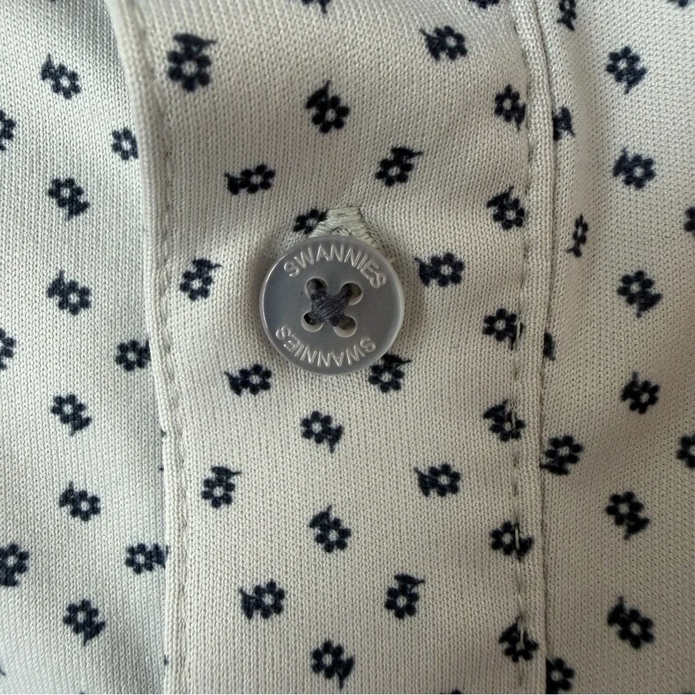 Swannies‎ Mens Performance Golf Polo Shirt Short Sleeve Breathable Floral Print