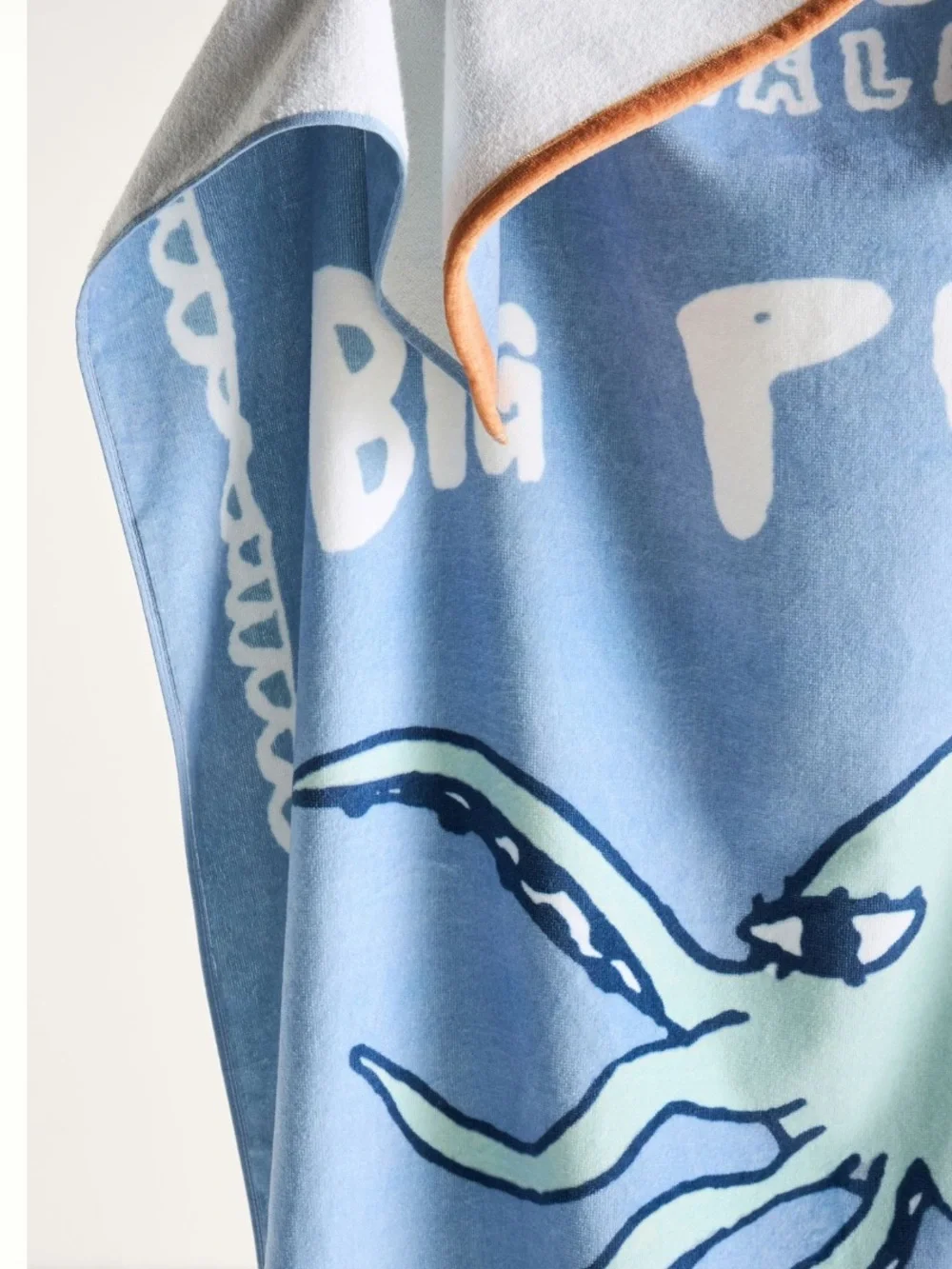 SUPERSIZED Blue Octopus Beach Towel “I like it when you call me big pulpo”