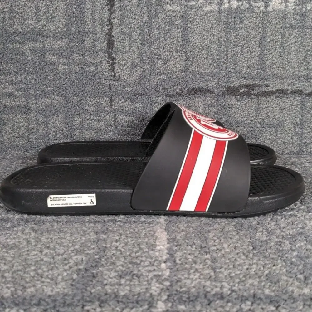 IU Indiana Hoosiers Legacy Sport‎ Men Slides Black Casual Summer Vacation 11-12