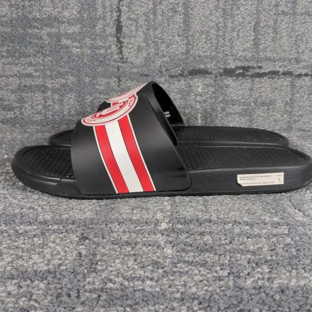 IU Indiana Hoosiers Legacy Sport‎ Men Slides Black Casual Summer Vacation 11-12