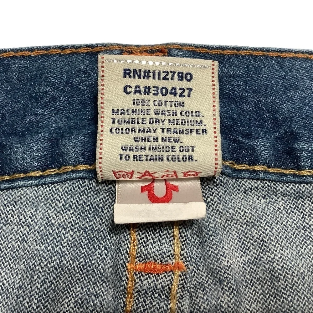 TRUE RELIGION WORLD TOUR Vintage Bobby Straight Jeans - Size‎ 36x33
