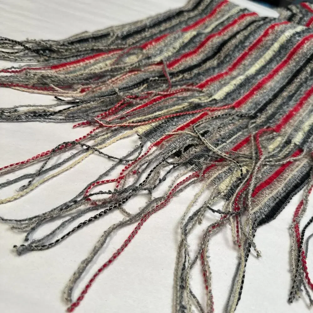 Vintage FILATESS Italy Striped Knit‎ Scarf
