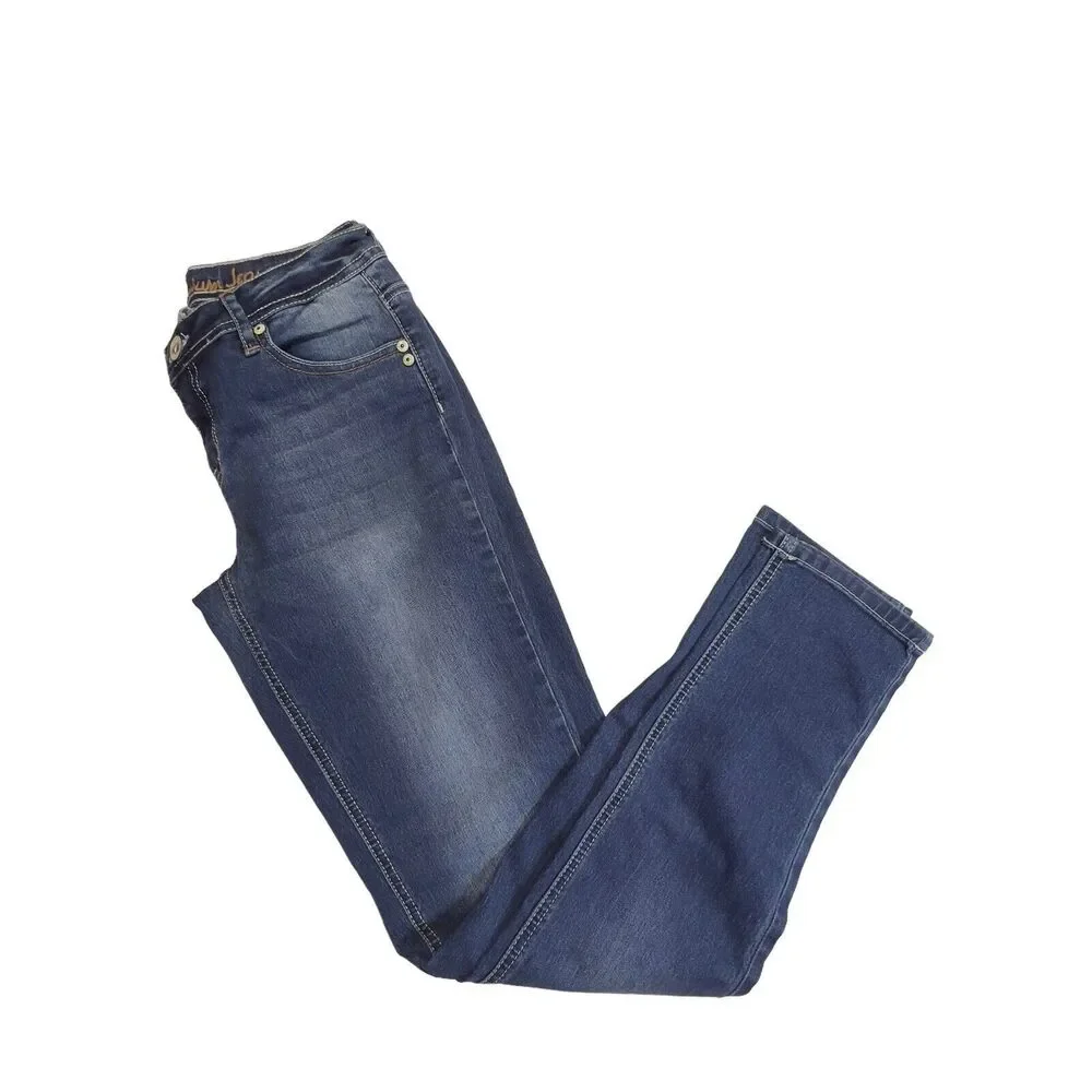 Justice Premium‎ Girls Denim Blue Jeans Simply Low Super Skinny Size 14R