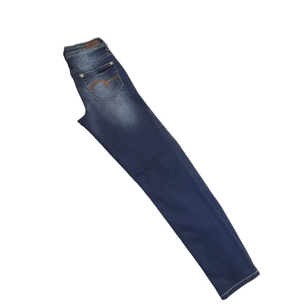 Justice Premium‎ Girls Denim Blue Jeans Simply Low Super Skinny Size 14R