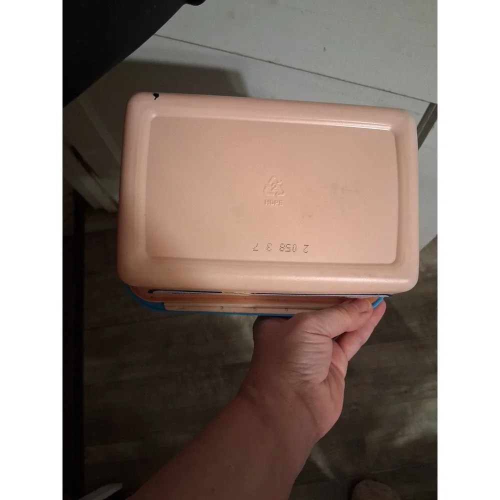 Vintage Baby Wipes Container Tub 90s Pink Blue Baby Fresh Scott RARE‎ HTF