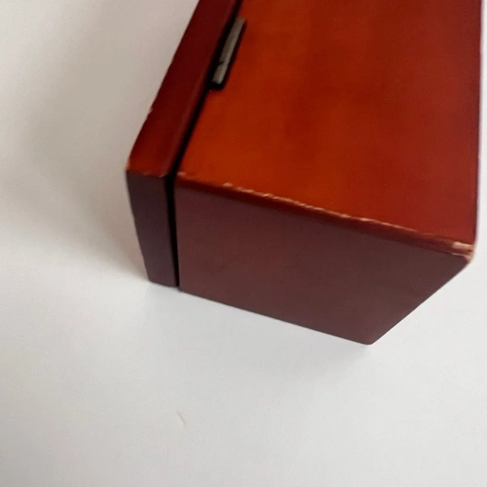 Disney Parks Mickey‎ Mouse Wooden Keepsake Trinket Box Cherry Finish