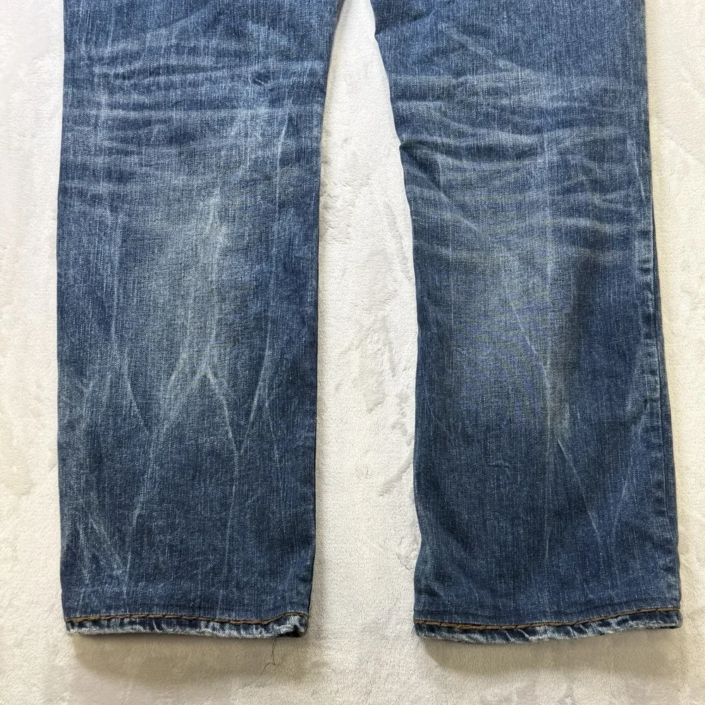 True Religion Ricky Relaxed Straight Jeans‎ Mens 38 Distressed Flap Pocket