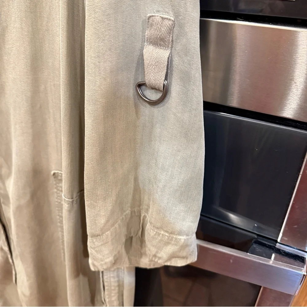 Sage‎ green Button-Up Long Sleeve Dress by Soft Surroundings