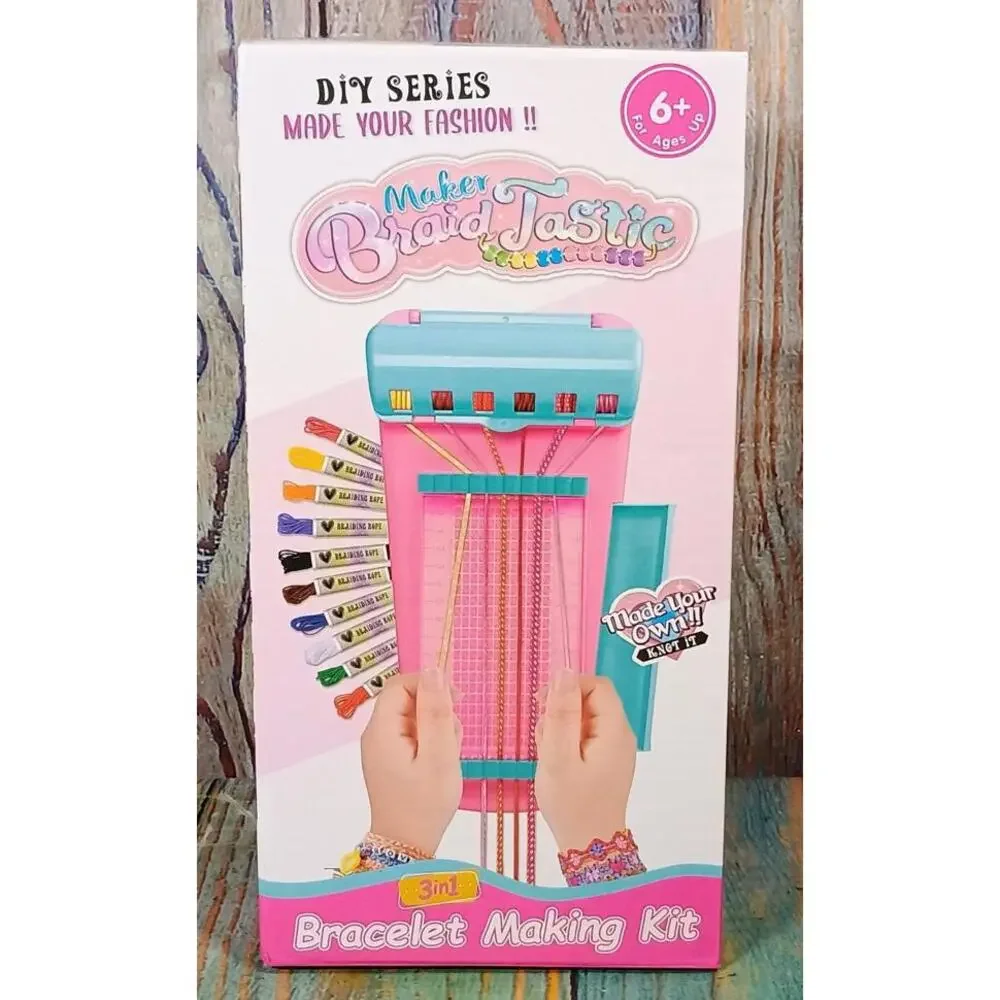 Maker Braid Tastic 3in1 Bracelet Making Kit - Ages 6+ - NEW‎