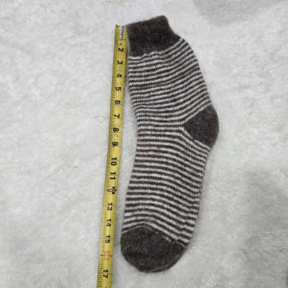 Handmade Goat Down Socks, 100% OrganicWarm Winter Wool Socks, Hand‎ Knitted