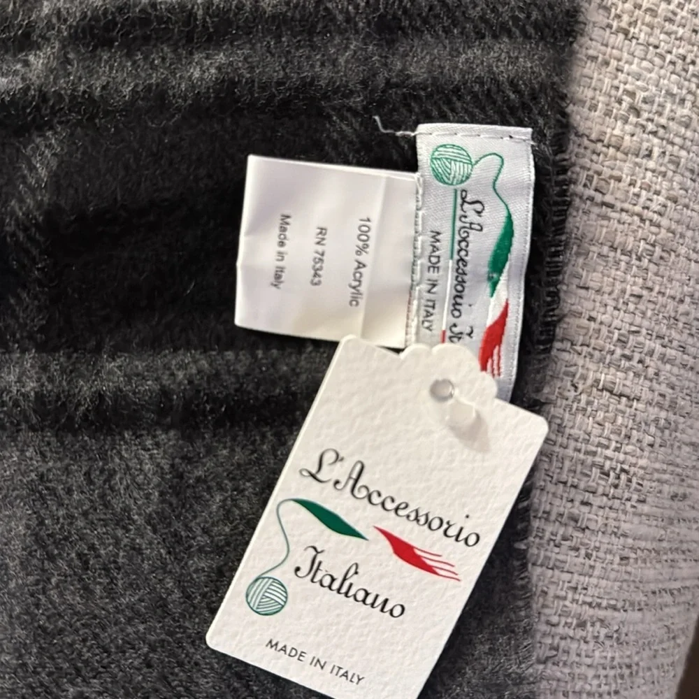 🧣 NWT Men’s Plaid Scarf – L’Accessorio Italiano
