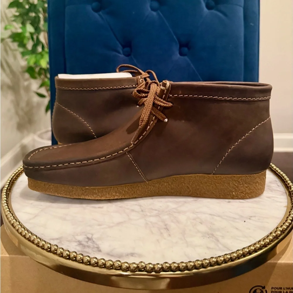 Clarks Men Chukka Shacre Boots Beeswax Jaune Miel | Sz. 9M (NWB)