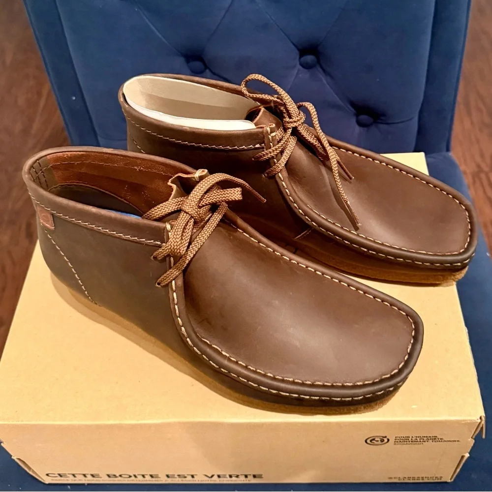 Clarks Men Chukka Shacre Boots Beeswax Jaune Miel | Sz. 9M (NWB)