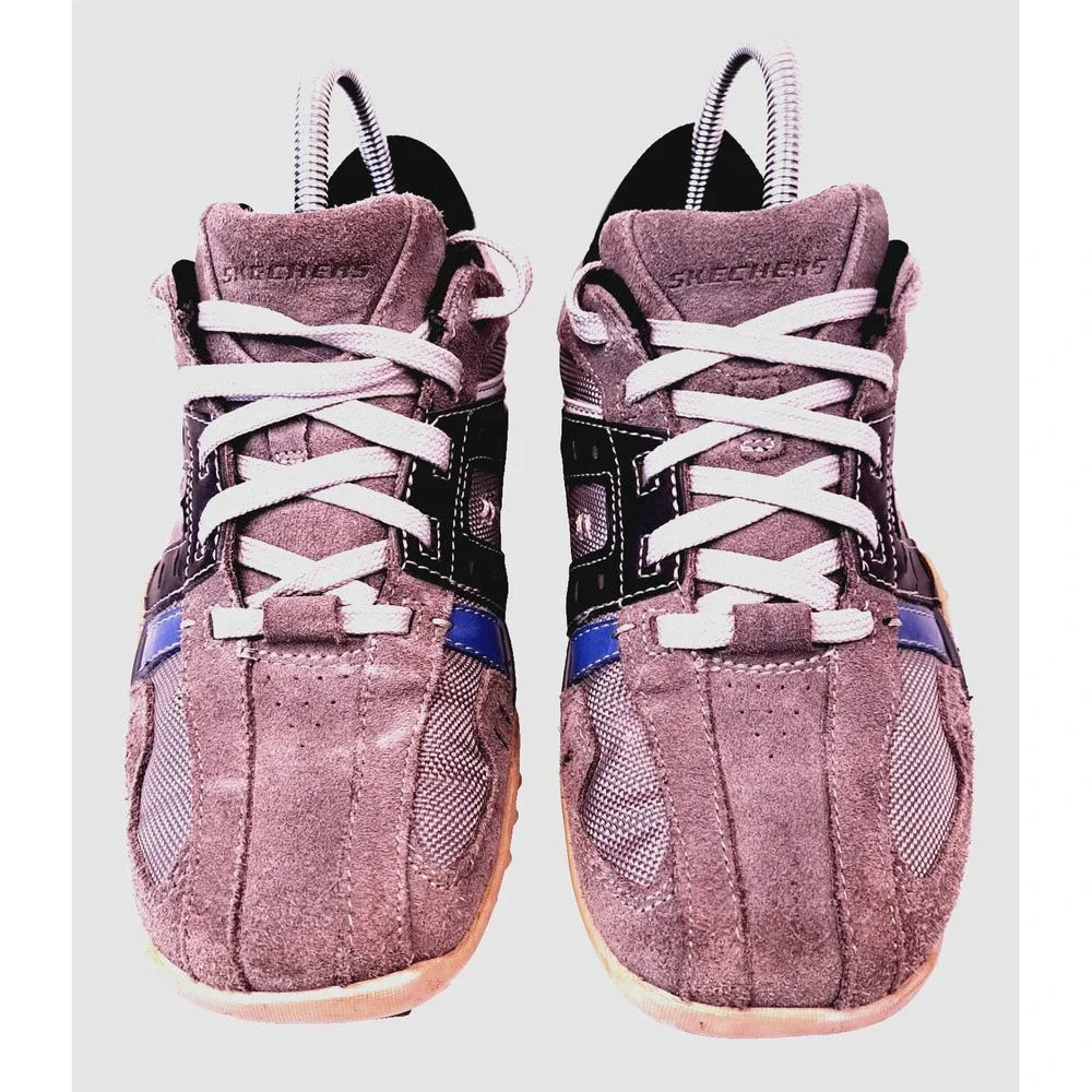 Skechers gray suede