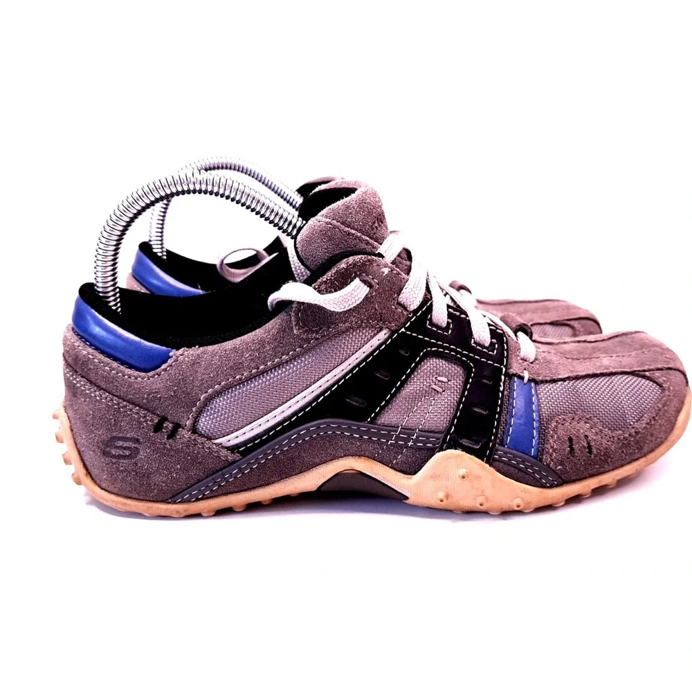 Skechers gray suede