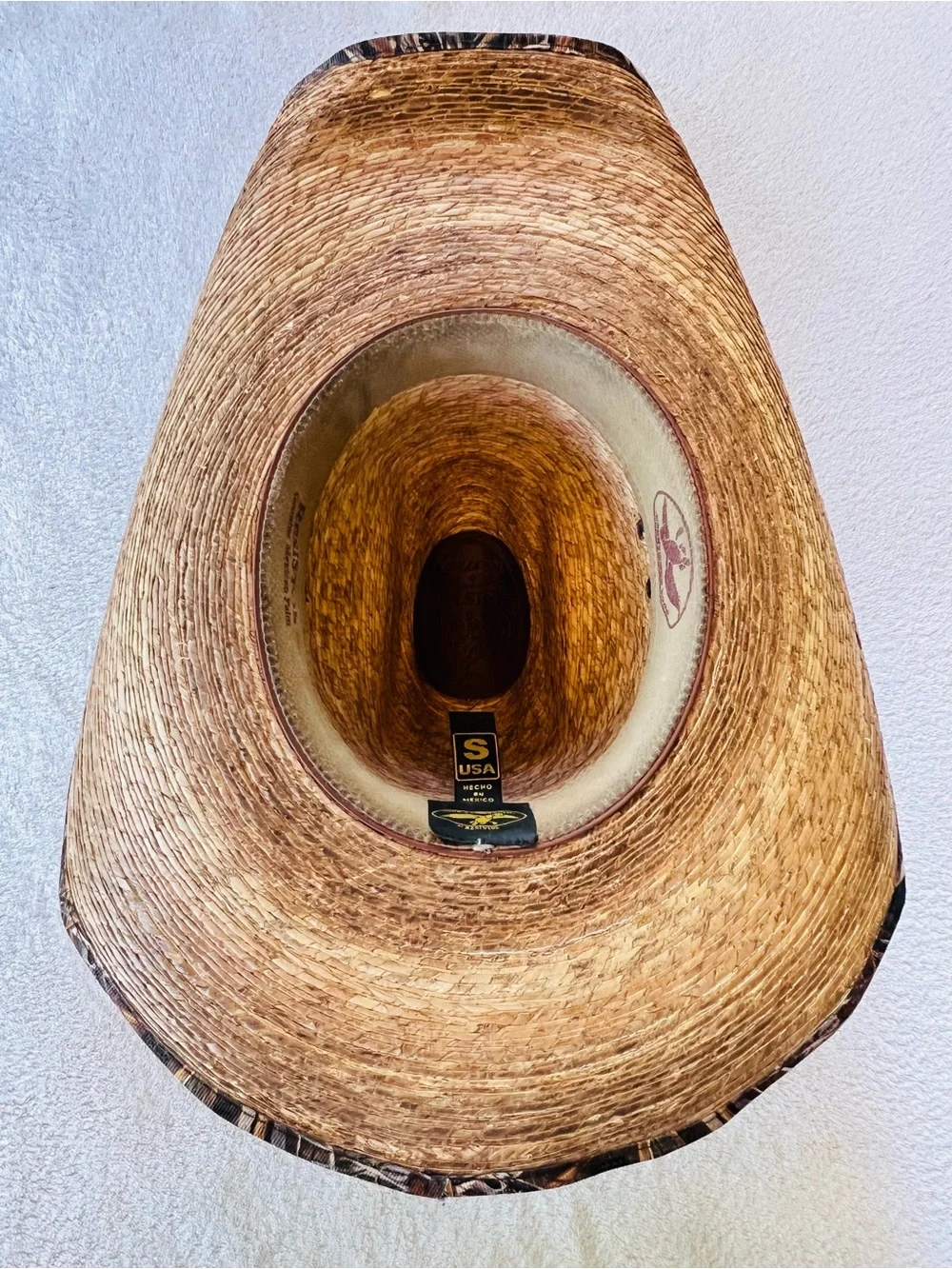 RESISTOL Mallard Cowboy Hat Burned Mexican Palm Straw Mens SMALL WOMENS MEDIUM