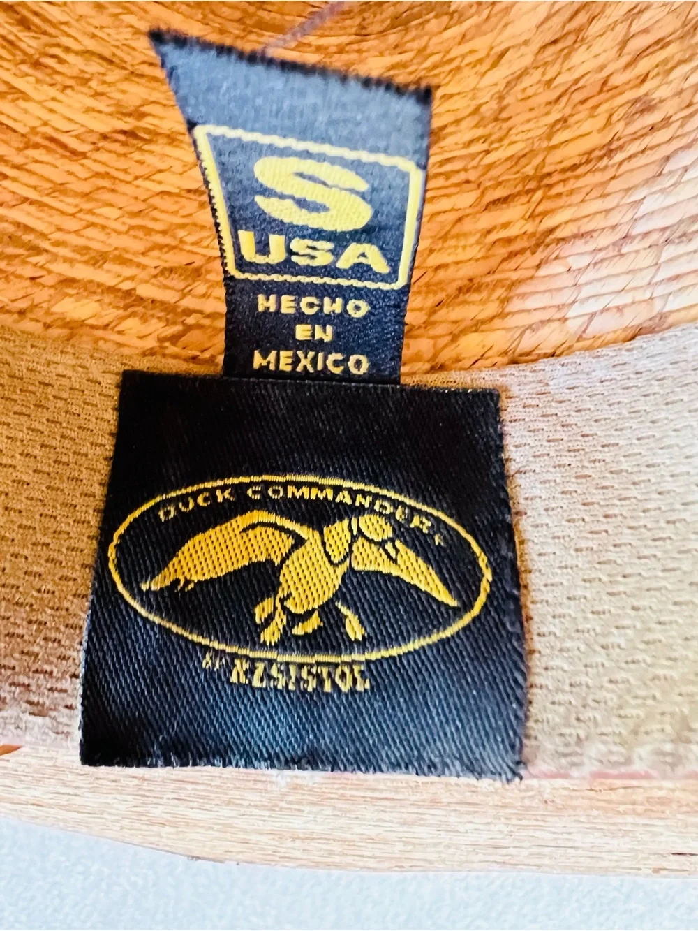RESISTOL Mallard Cowboy Hat Burned Mexican Palm Straw Mens SMALL WOMENS MEDIUM