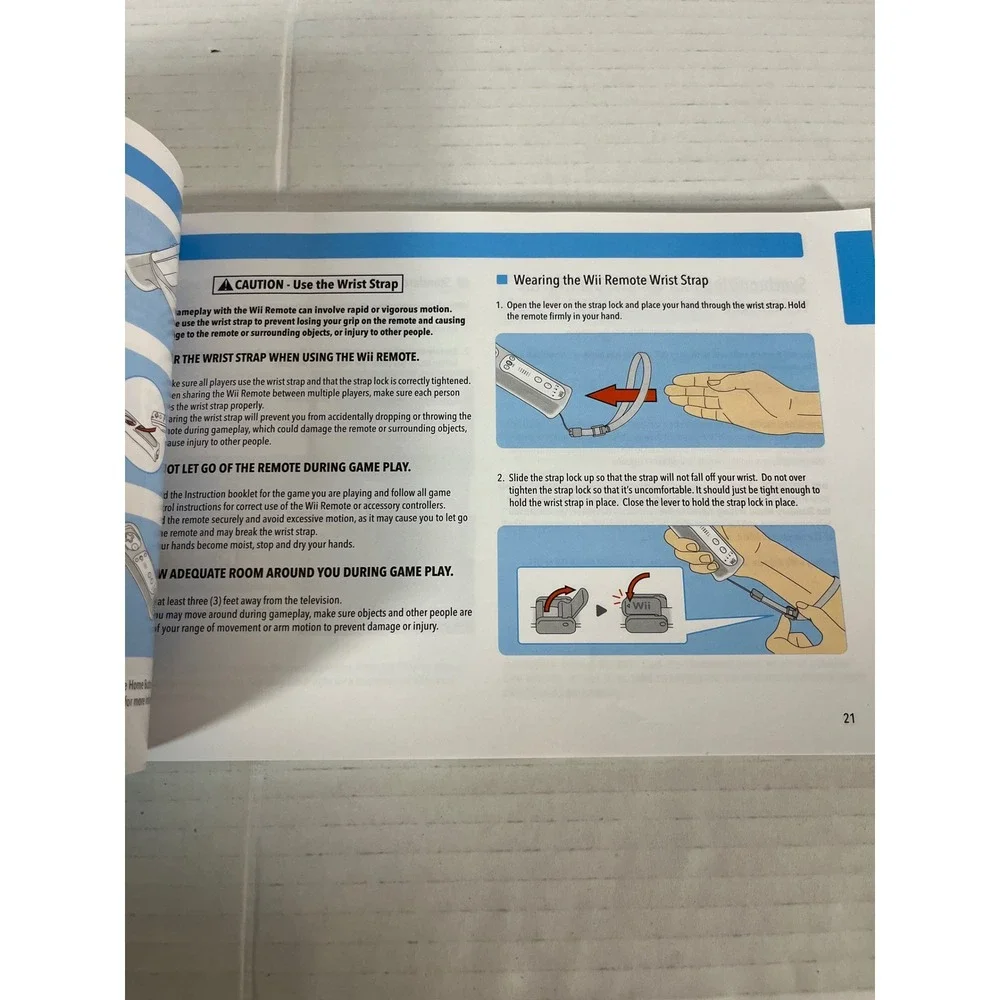 Nintendo Wii Operations Manual System Booklet White Trilingual Guide