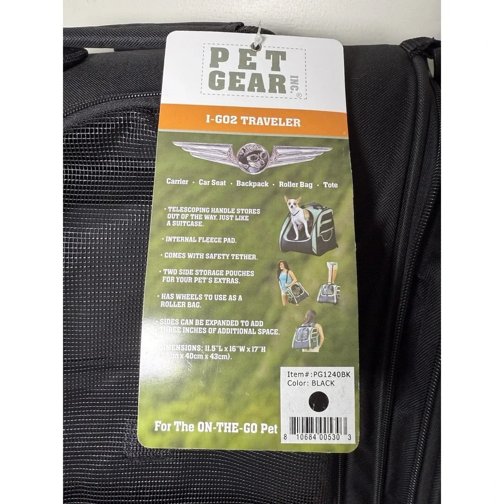 Pet traveler pet gear I go2 new Black