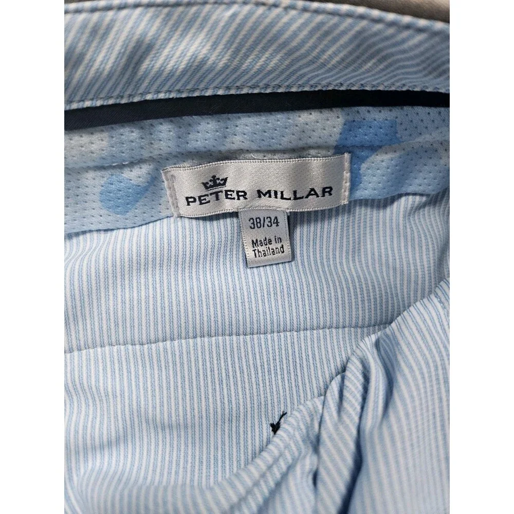 Peter Millar Pants Men's 38 X 34 Gray Crown Sport Performance Dress Pants