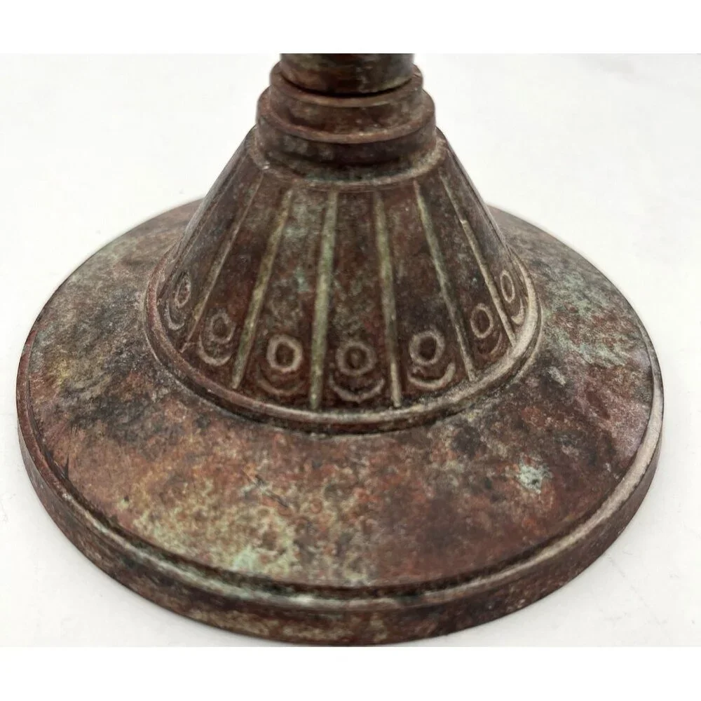 Vtg 1996 Ornate India Metal Towel Tree Stand 2 Ring Holder Spanish Rustic Decor