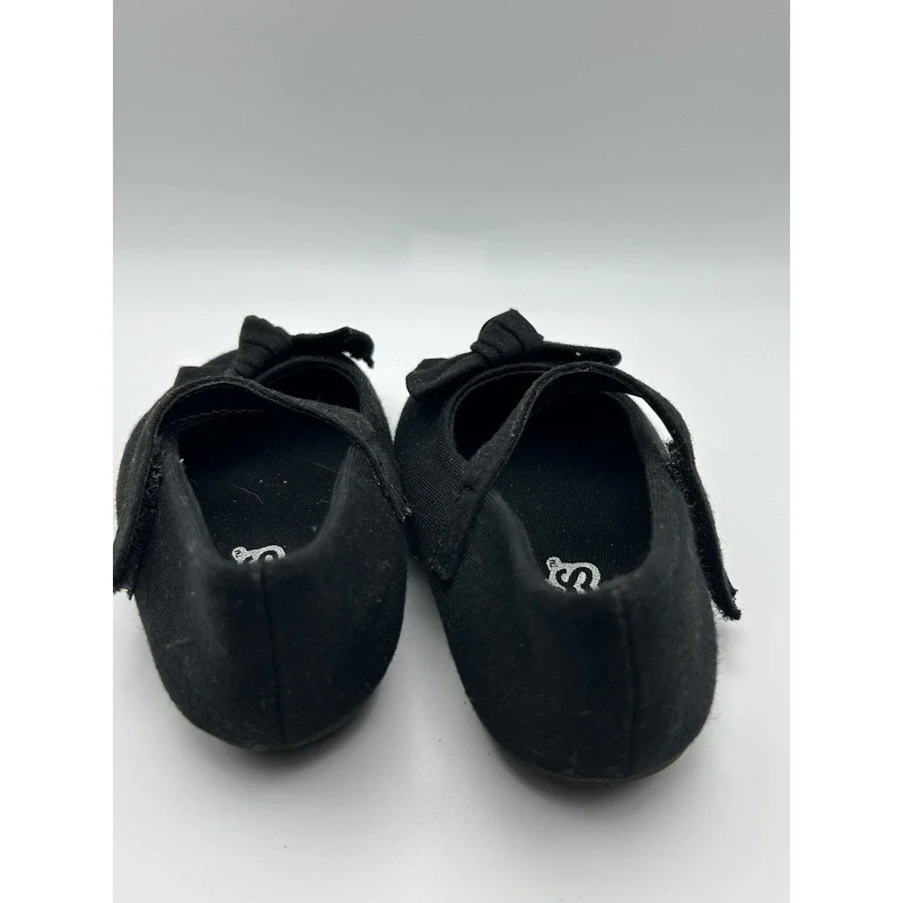 Teeny Toes Girls' Infant Baby Girl Ana Black Ballet Flat Shoes Size‎ 3W