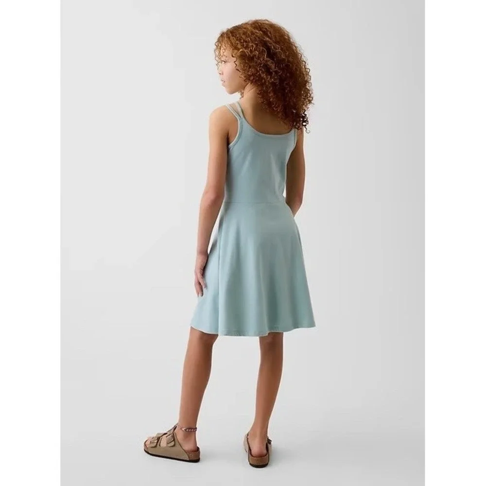 Gap Kids Jersey Tank Dress Large(10) Fresh Water Blue NWT's 894418