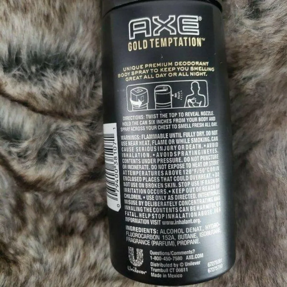 AXE Deodorant Bodyspray Gold Temptation 4 oz.‎