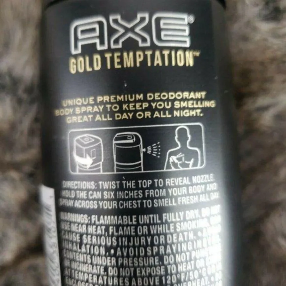 AXE Deodorant Bodyspray Gold Temptation 4 oz.‎