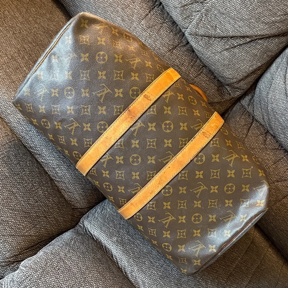 Louis Vuitton Keepal 50 Monogram Travel Bag Duffel
