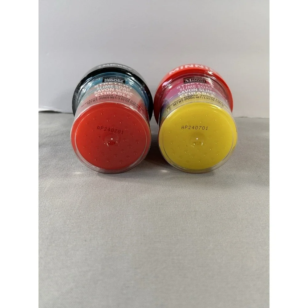 Disney Mickey and Minnie Mouse Stretchy Slime Soap Strawberry Scent New
