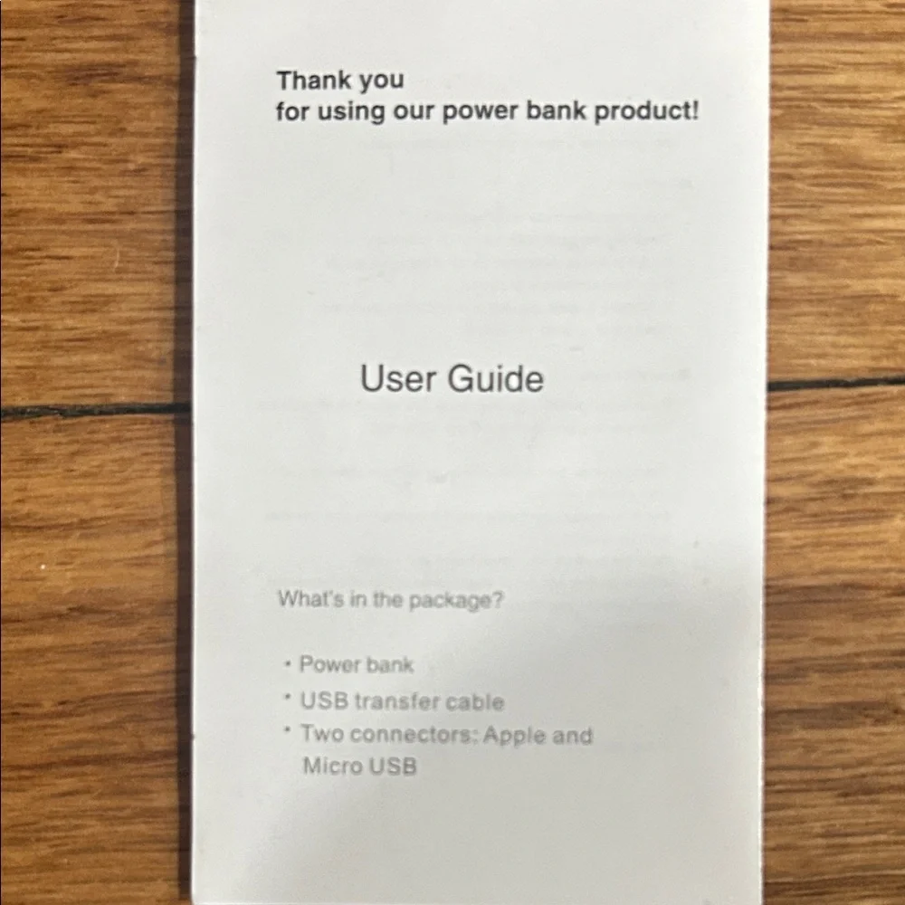 Power Bank features built