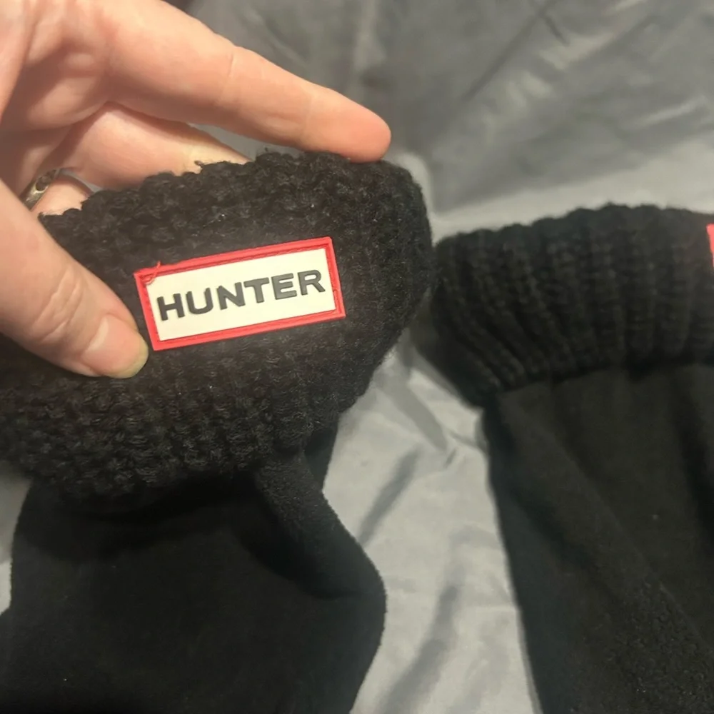 Hunter Boot Tall Black Socks Size M Rain boots Outdoor Spring Warm