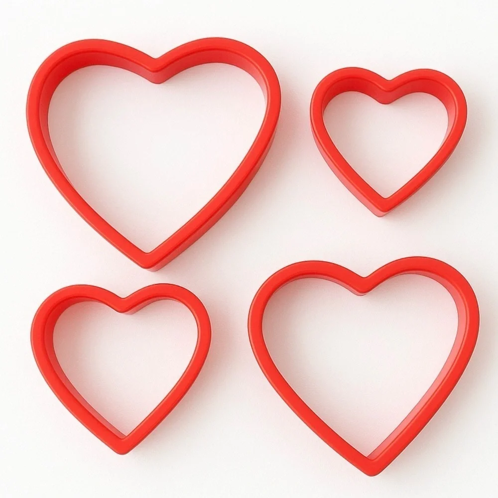 Cookie Cutter Heart Shaped Nesting Set