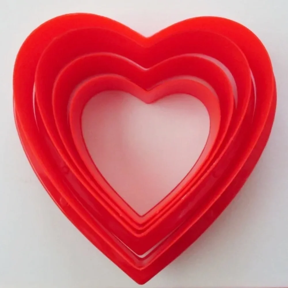 Cookie Cutter Heart Shaped Nesting Set