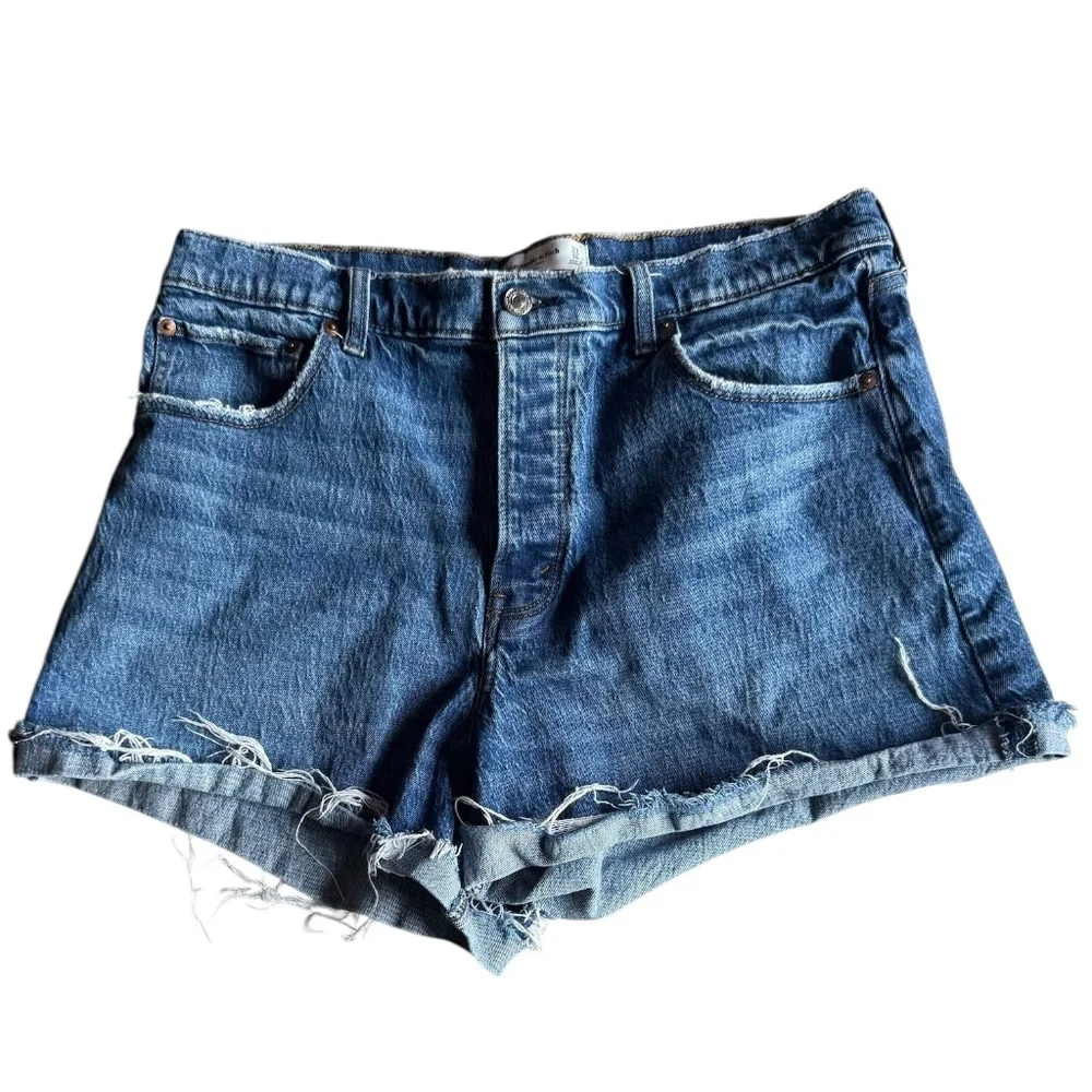 Abercrombie & Fitch The Dad Short High Rise Shorts Sz‎ 33