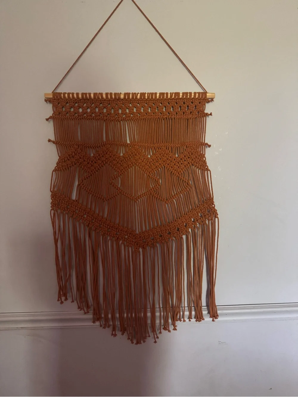 Handmade Terracotta Macramé Wall Hanging