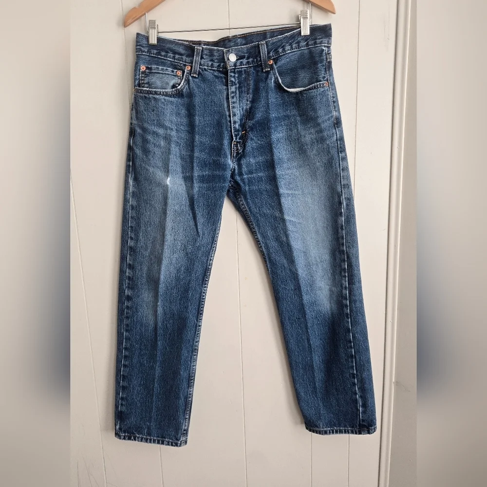 Levi's 505 Classic Straight Denim Jeans-SZ 33w