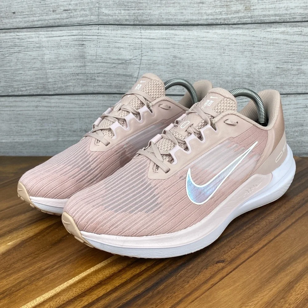 Nike Air Winflo 9 Pink Oxford Running Shoe DD8686-600 Womens Sneaker Size 9.5